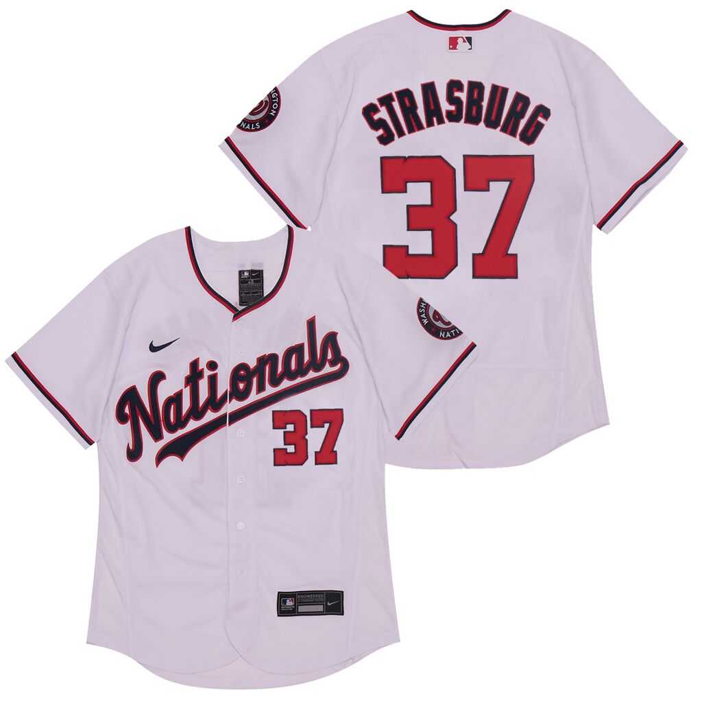 Nationals 37 Stephen Strasburg White Nike 2020 Flexbase Jersey,We sell and wholesale Nationals 37 Stephen Strasburg White Nike 2020 Flexbase Jersey on line form chian!